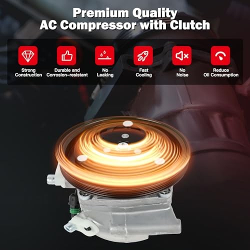 Air Conditioning Compressor for Smart Fortwo 1.0L 2008-2015 | Replaces AC