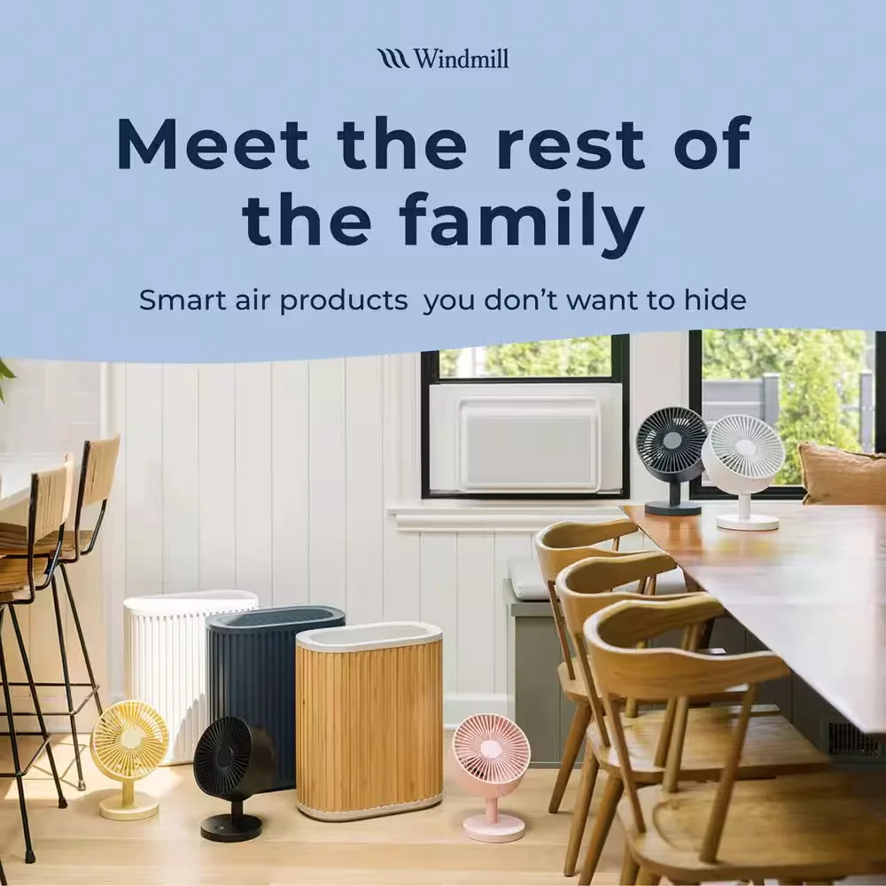 Windmill 6000 BTU Smart Window Air Conditioner 250 sq ft WiFi Remote Quiet W1W12