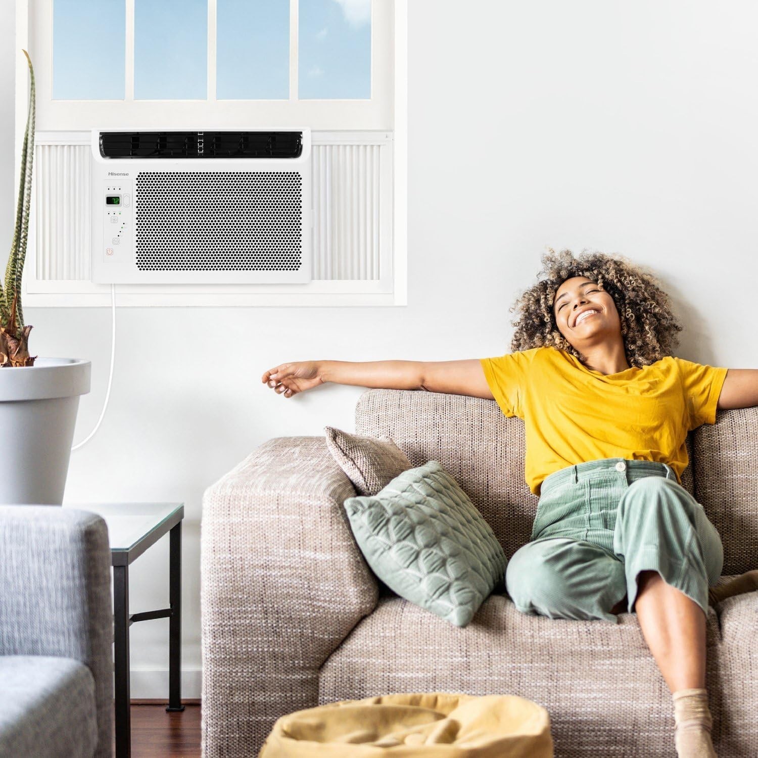 6000 BTU Window Air Conditioner Unit for Bedroom Garage Single Living Room, S…