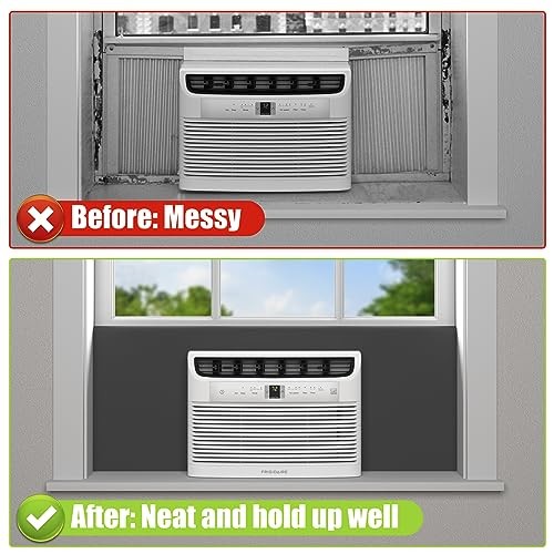 Window Air Conditioner Side Panels,Full Surround AC Foam Panel for Black