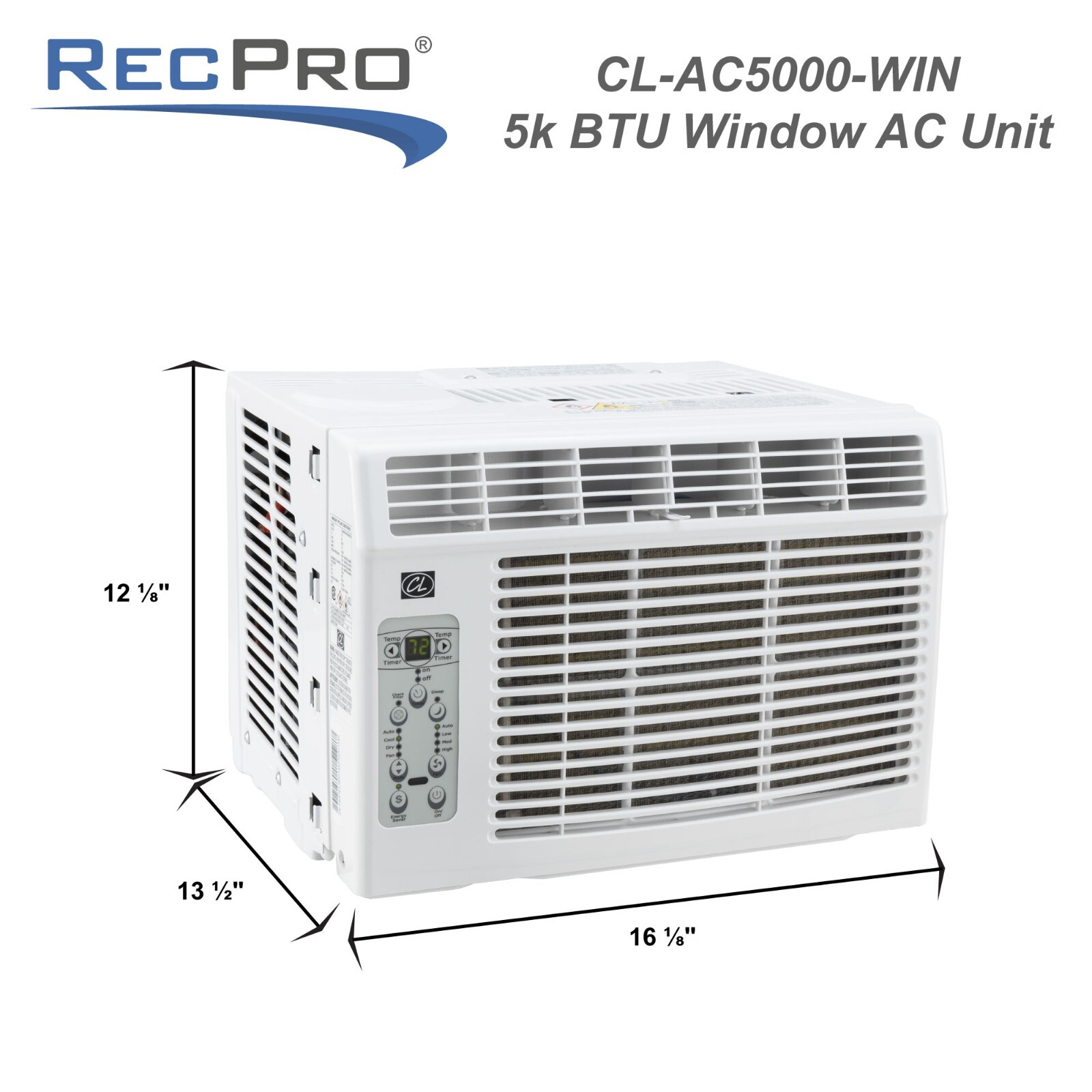 CL RV Window Air Conditioner | 5000 BTU | 4 Settings & 4 Fan Speeds