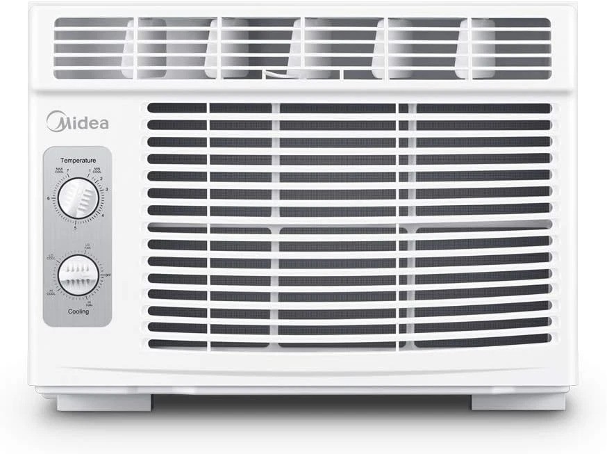 Midea 5000 BTU Window Air Conditioner Small Room Cooling White