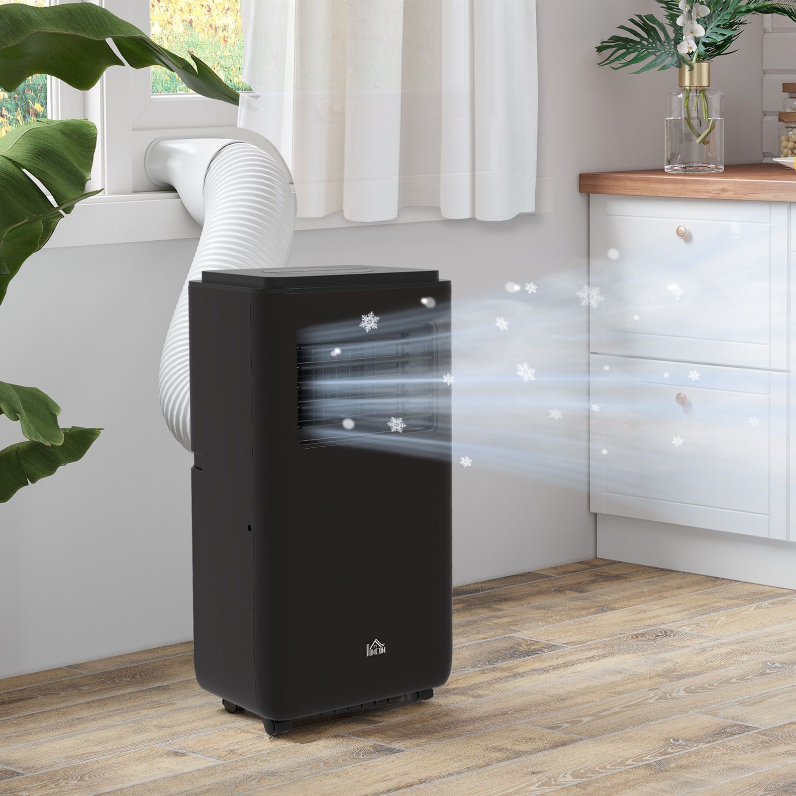8, 000 BTU Moible Air Conditioner 345 Sq. Ft., Dehumidifier Fan Auto Sleep with