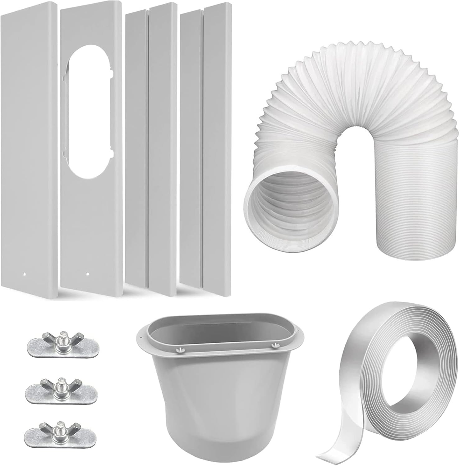 Kit de Ventana para Aire Acondicionado Portatil Manguera Extensible Universal5.9