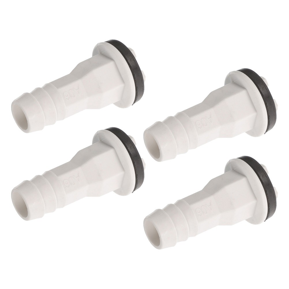 4 Pcs Air Conditioner Drain Hose Coupler Plastic Adapter for Window AC Systems