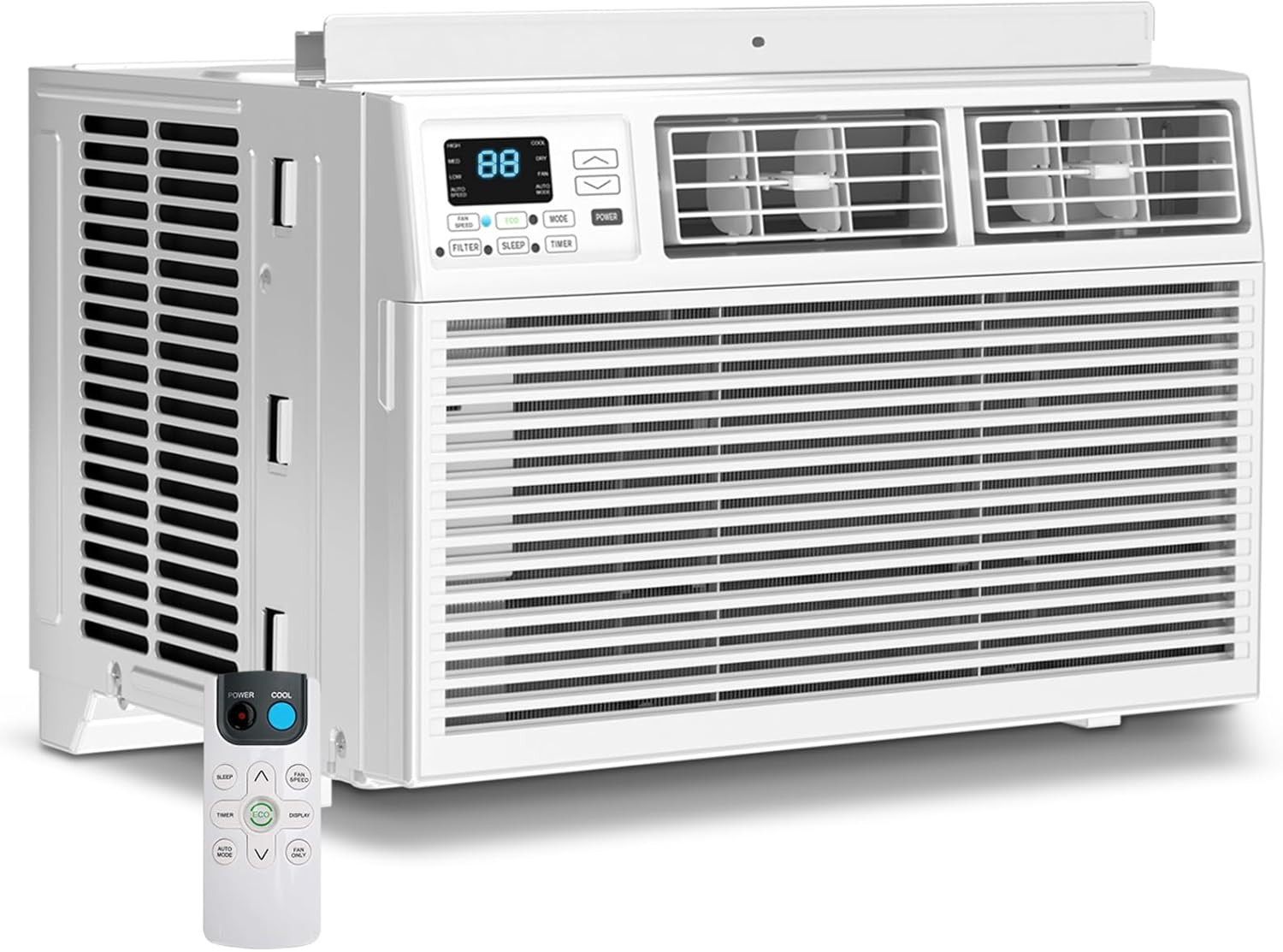 Window AC Unit, 10000 BTU Window Air Conditioner, Cool Rooms up to 450 Sq.Ft., 6