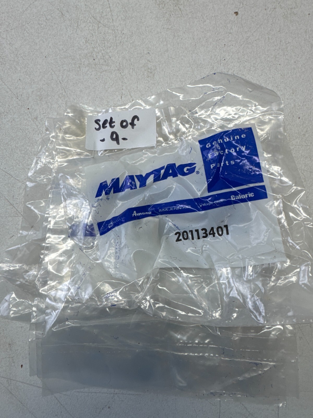 Genuine OEM Maytag 20113401 Air Conditioner Push Button Knob – Set of 9
