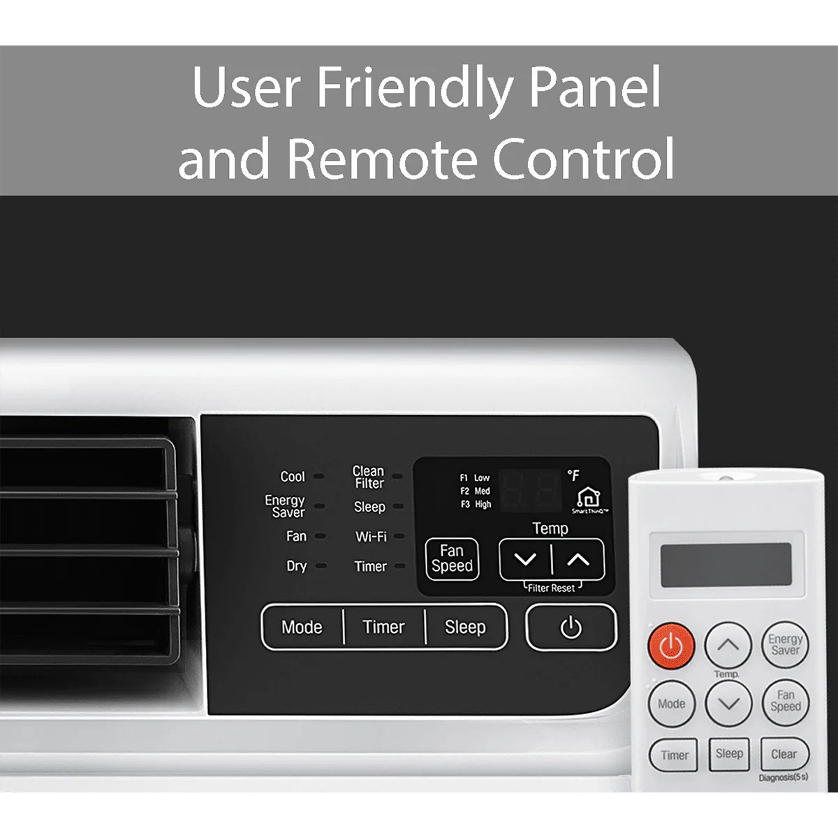 LG 18,000 BTU Dual Inverter Smart Wi-Fi Window Air Conditioner