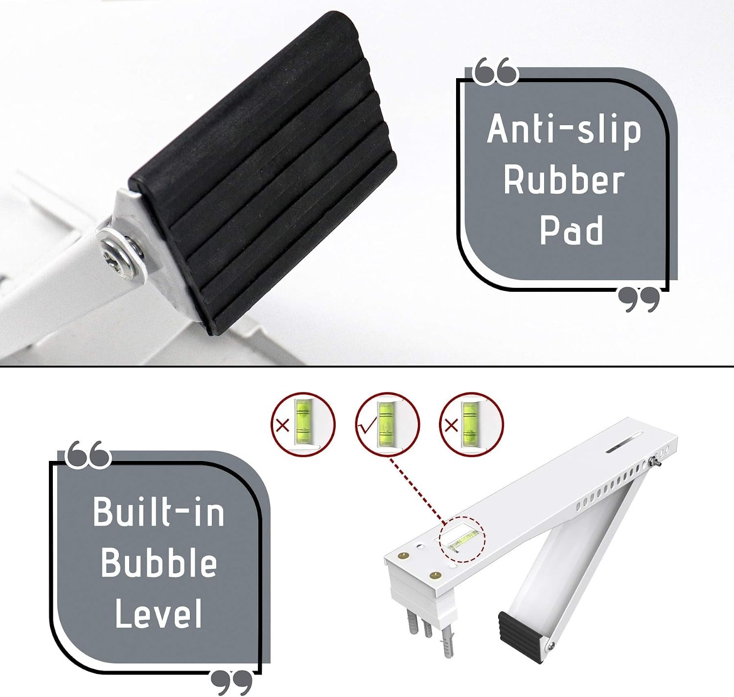 BJADE&rsquo;S Universal Window Air Conditioner Bracket,Light Duty,Support Up to 85lbs,