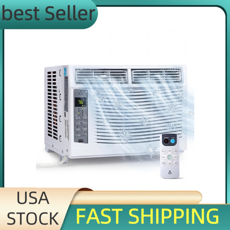 6000 BTU Window Air Conditioner W/WiFi,24H Timer 3-in-1 AC Unit Fan/Dehumidifier