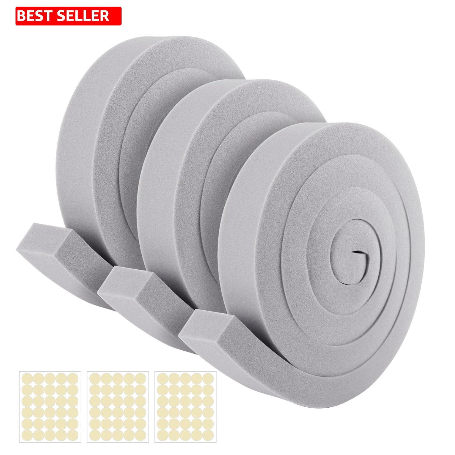 3 PCS Non-Adhesive Foam Tape for AC – 19.5 Ft Energy-Saving Weather Stripping