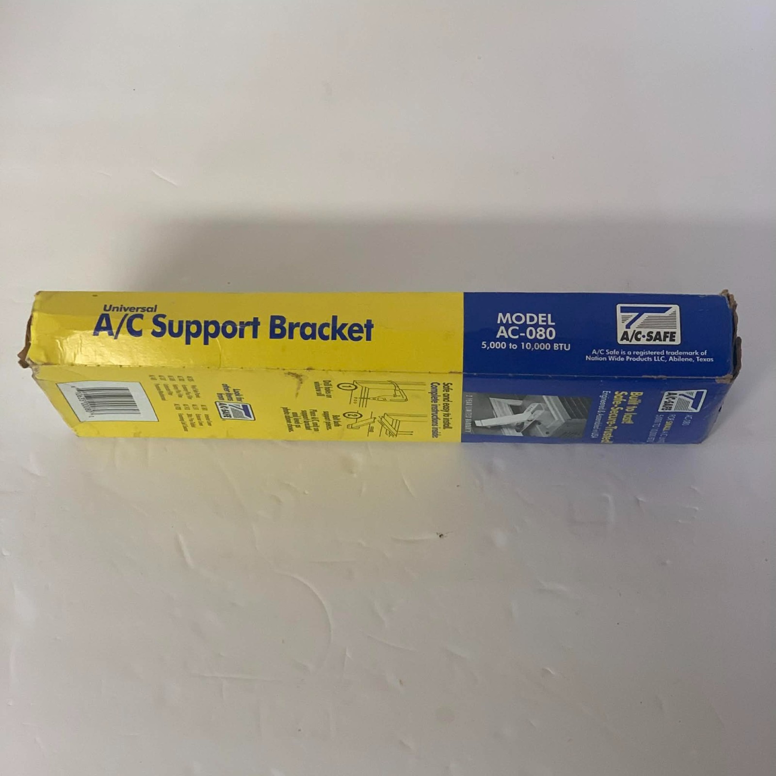 A/C-Safe Small Window Air Conditioner Support Bracket AC-080 Up To 80 pounds