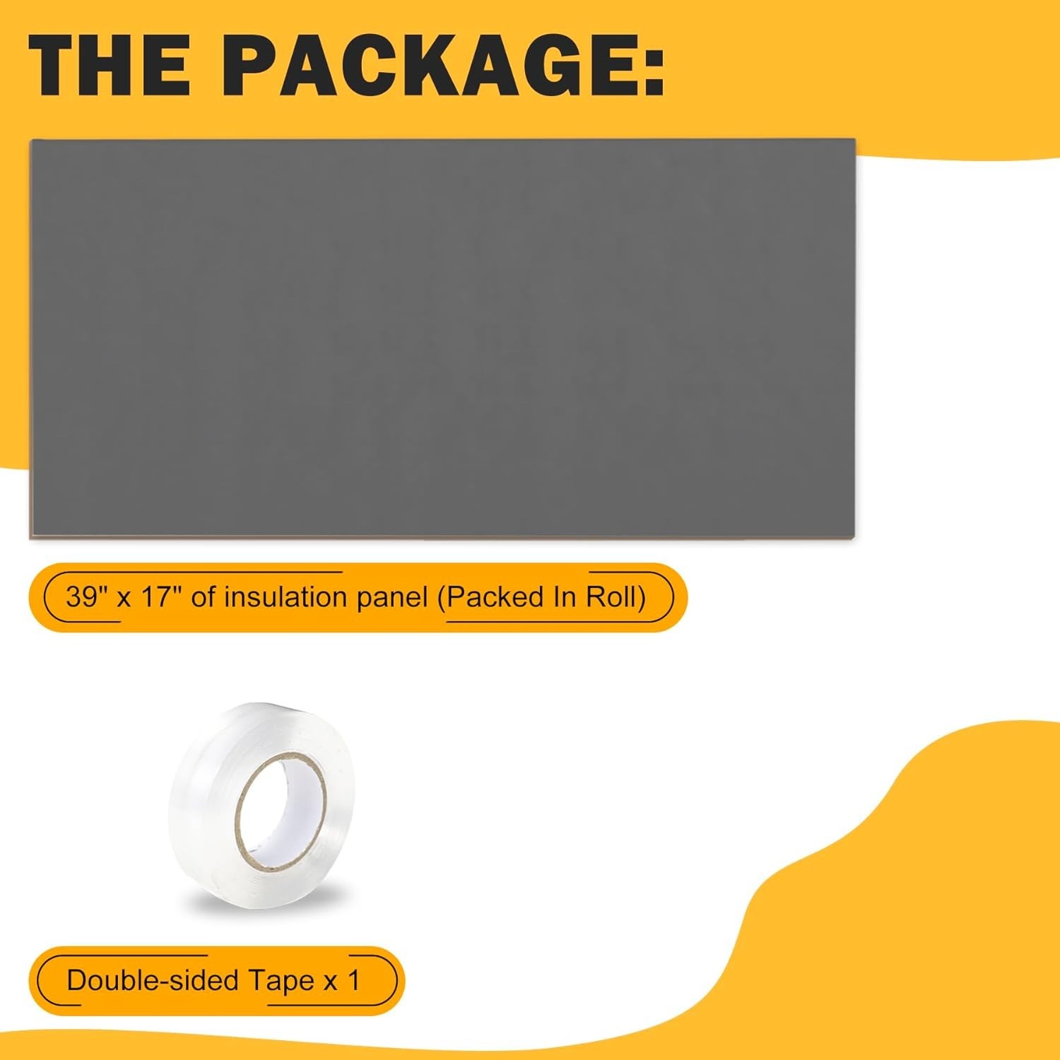 Universal 39&Prime; x 17&Prime; Window AC Insulation Panels – Durable Foam Weather Seal