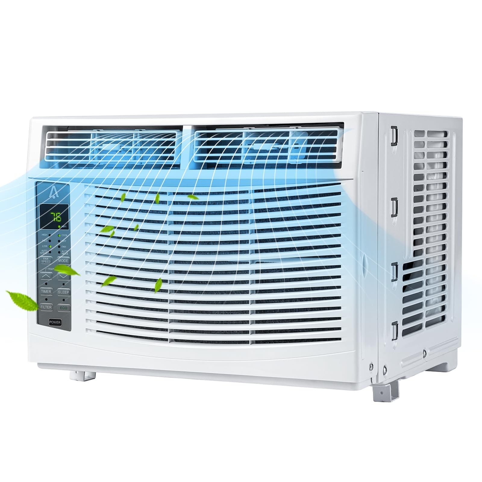 6000 BTU Window Air Conditioner ,Quiet AC Unit with Remote Control ,350 Sq.ft.