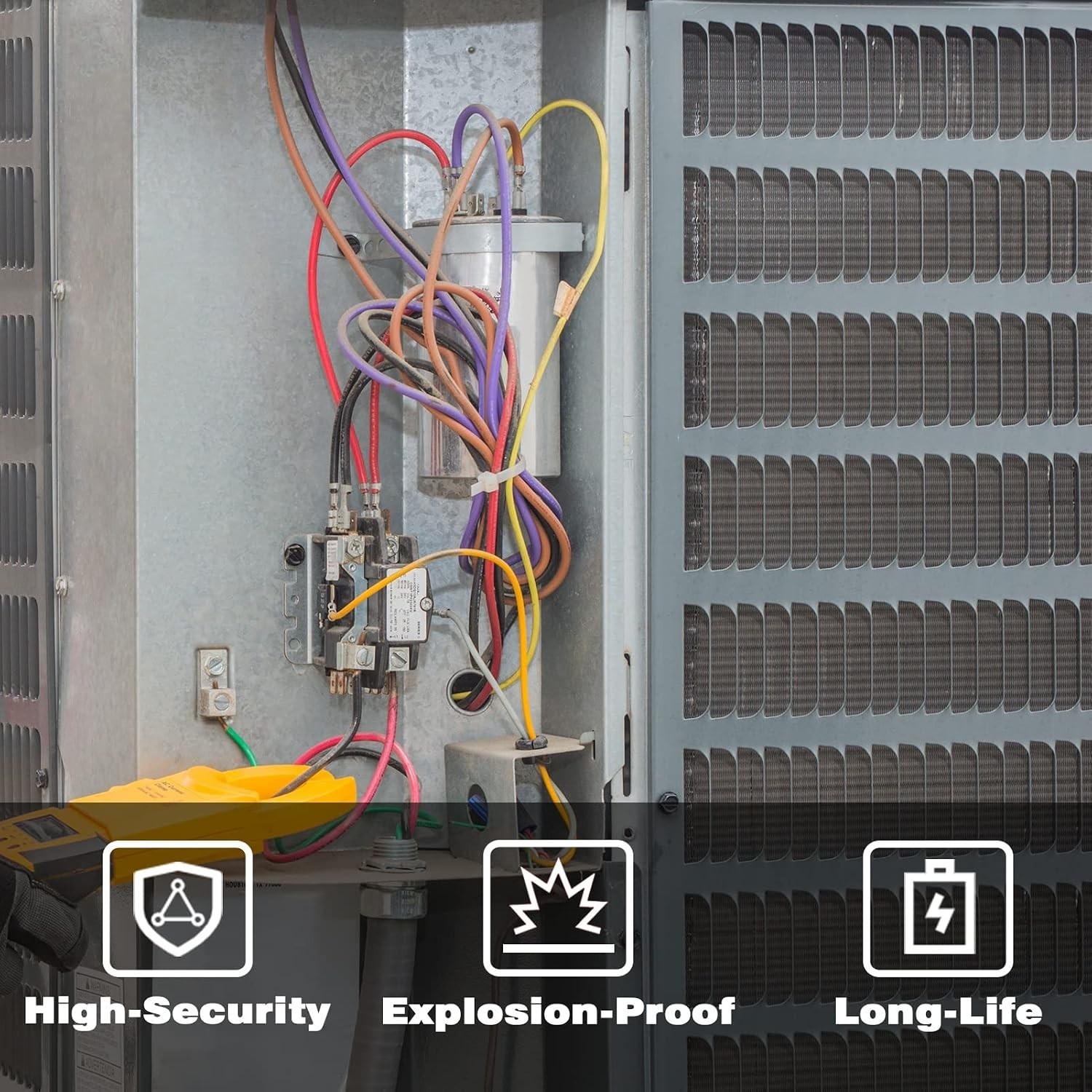 High-Performance 60/12.5uF Dual Run Capacitor for AC Units & Heat Pumps