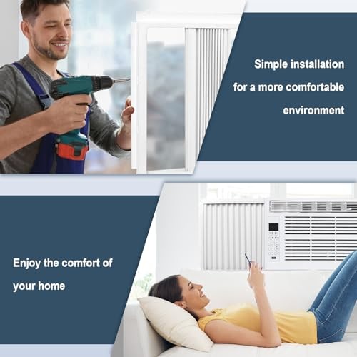 Window Air Conditioner Side Panels with Frame for 5000 BTU Units 5000-8000 BTU