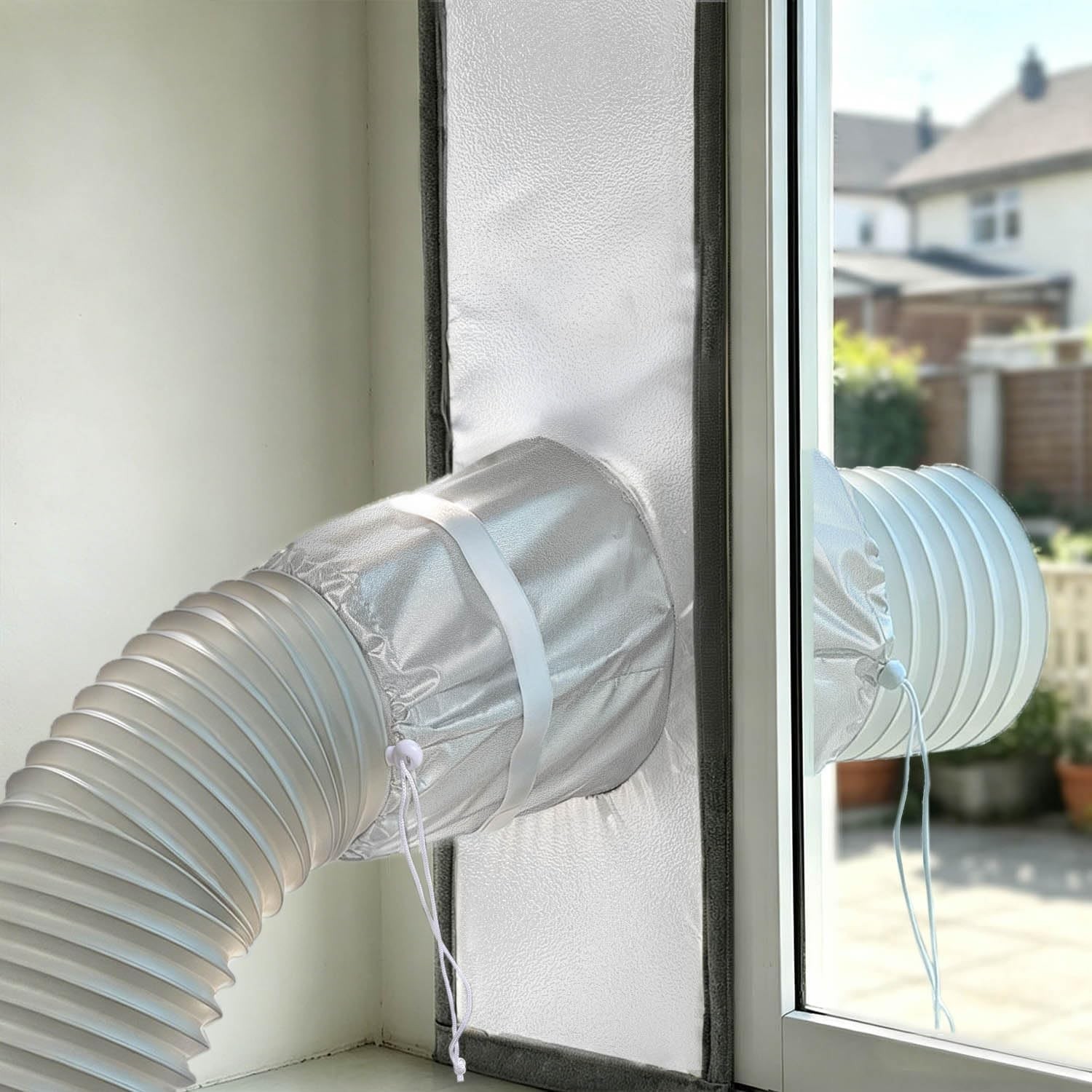 Adjustable 10 x 39 Inch Window Vent Kit | Stops Hot Air and Saves Energy
