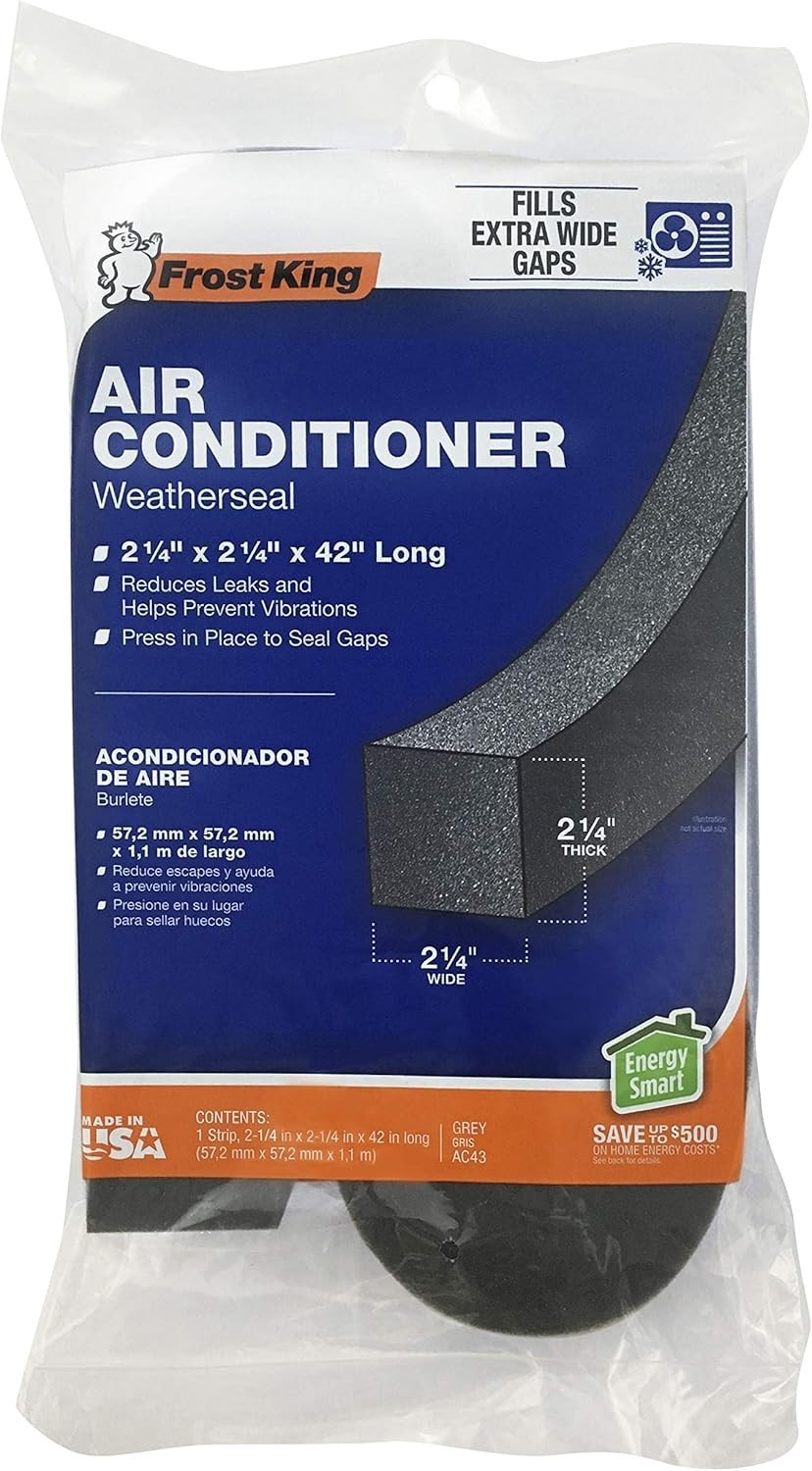 2-1/4&Prime; x 42&Prime; Frost King Air Conditioner Weatherseal Tape – Seals Out Air & Dust