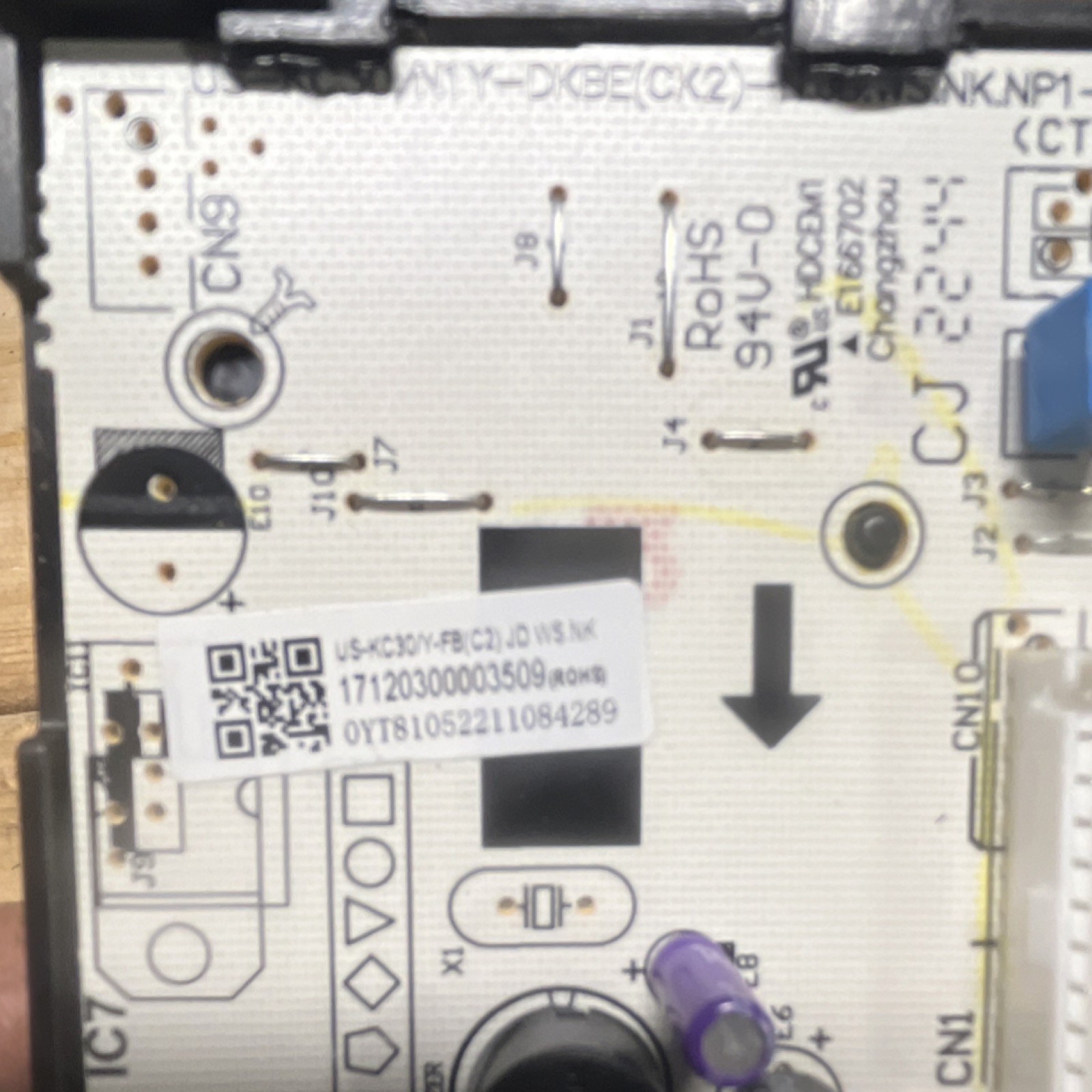 Midea window air conditioner Control Board 17120300003509 Replacement Part
