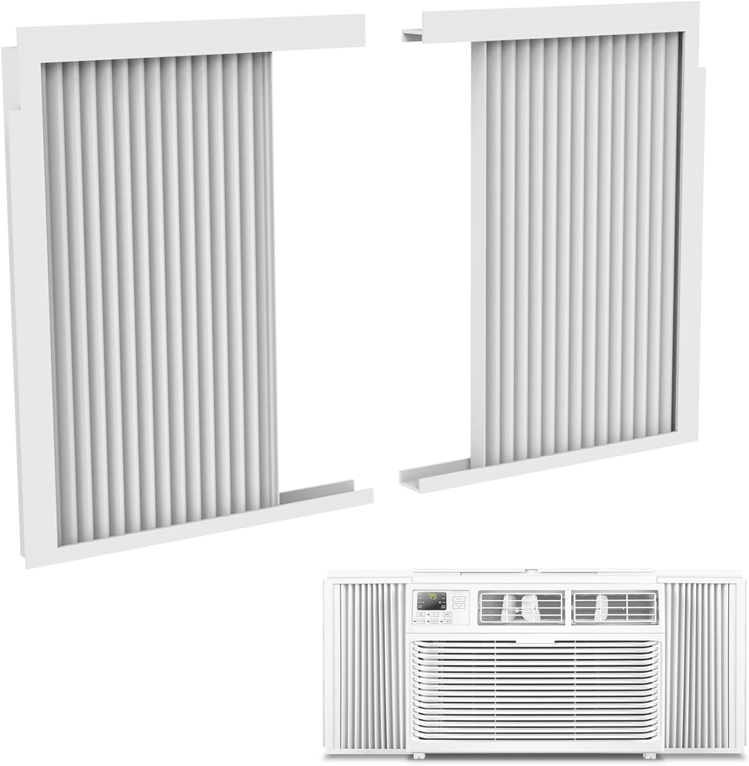 Mxclimate 5000 BTU Adjustable Window AC Side Panels