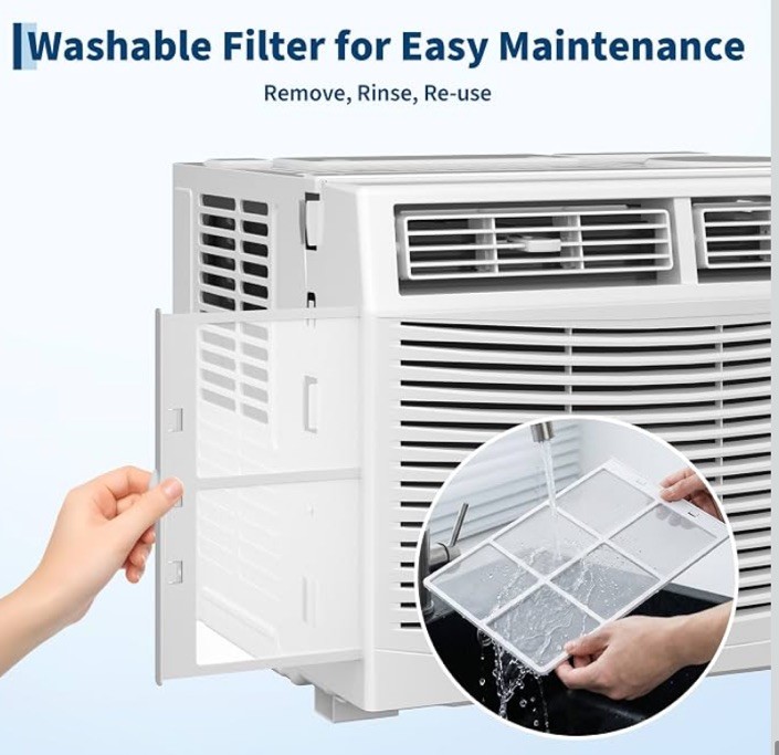 ✅NEW!!! 5000 BTU Window Air Conditioner, Window AC Unit for Bedroom/Office