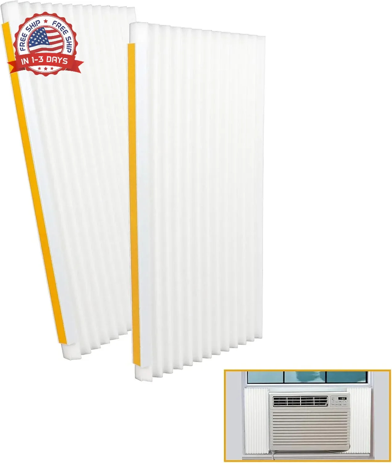 Window Air Conditioner Foam Insulation Panels, AC Side Insulating P