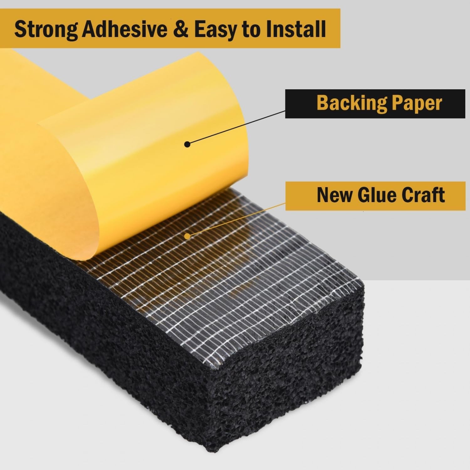 Window Air Conditioner Foam Tape 2&Prime; Wide x 1&Prime; Thick Weather Stripping Seal Strip