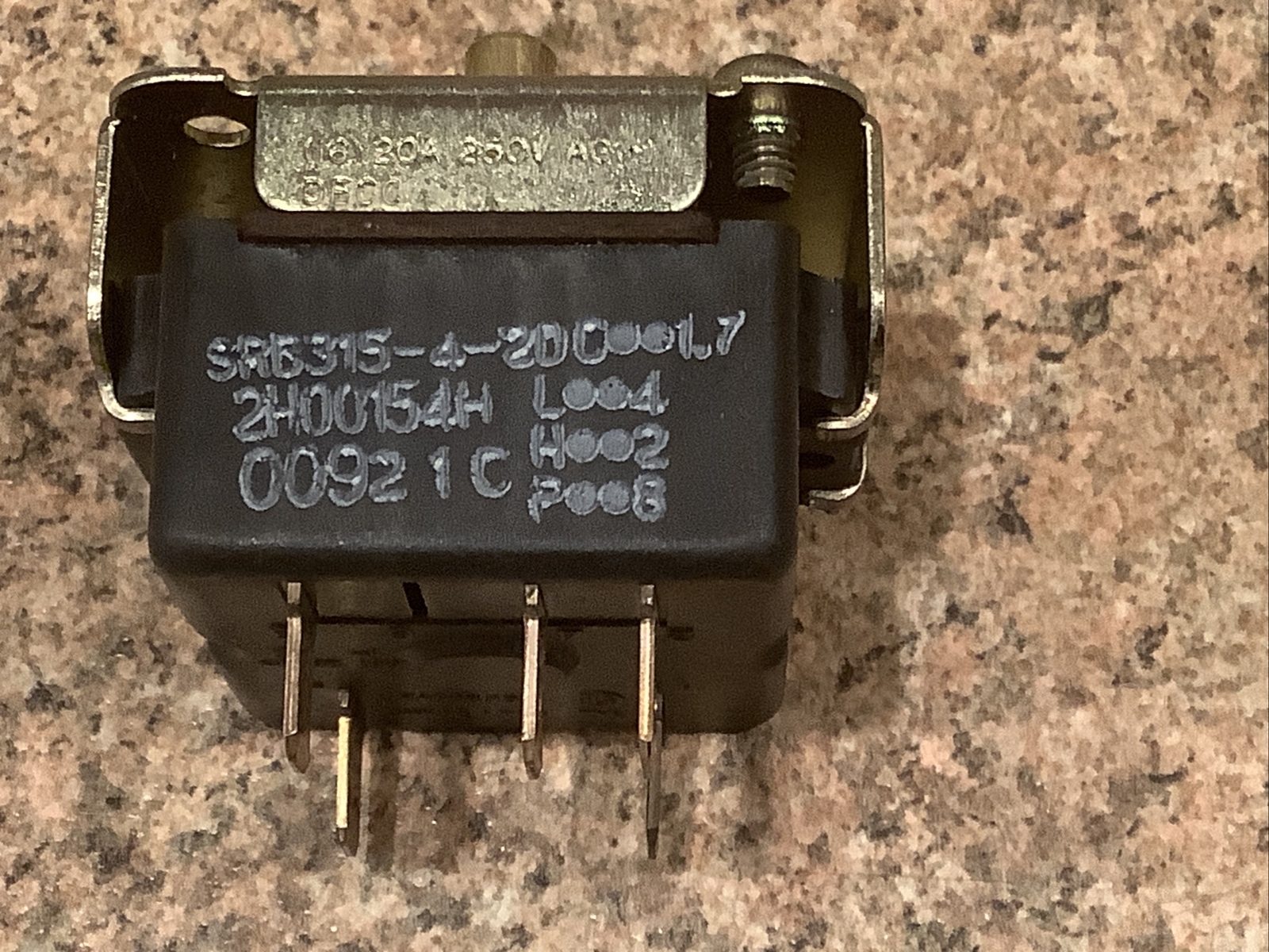 Function Switch For Window AC SR5315-4-200 p/n 2H00154H 2speed 120/250 VAC