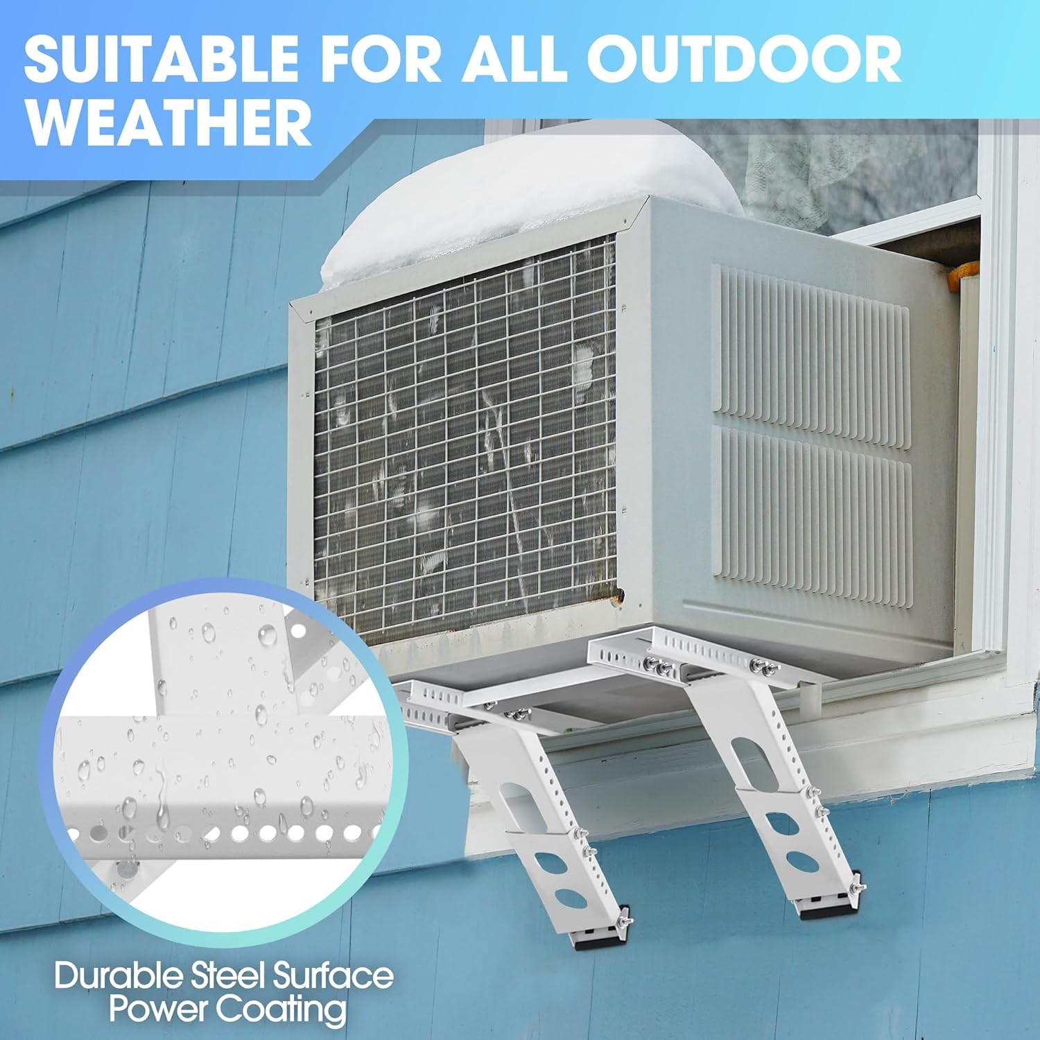 Air Conditioner Support Bracket Adjustable Window AC Bracket No Drilling Heavy