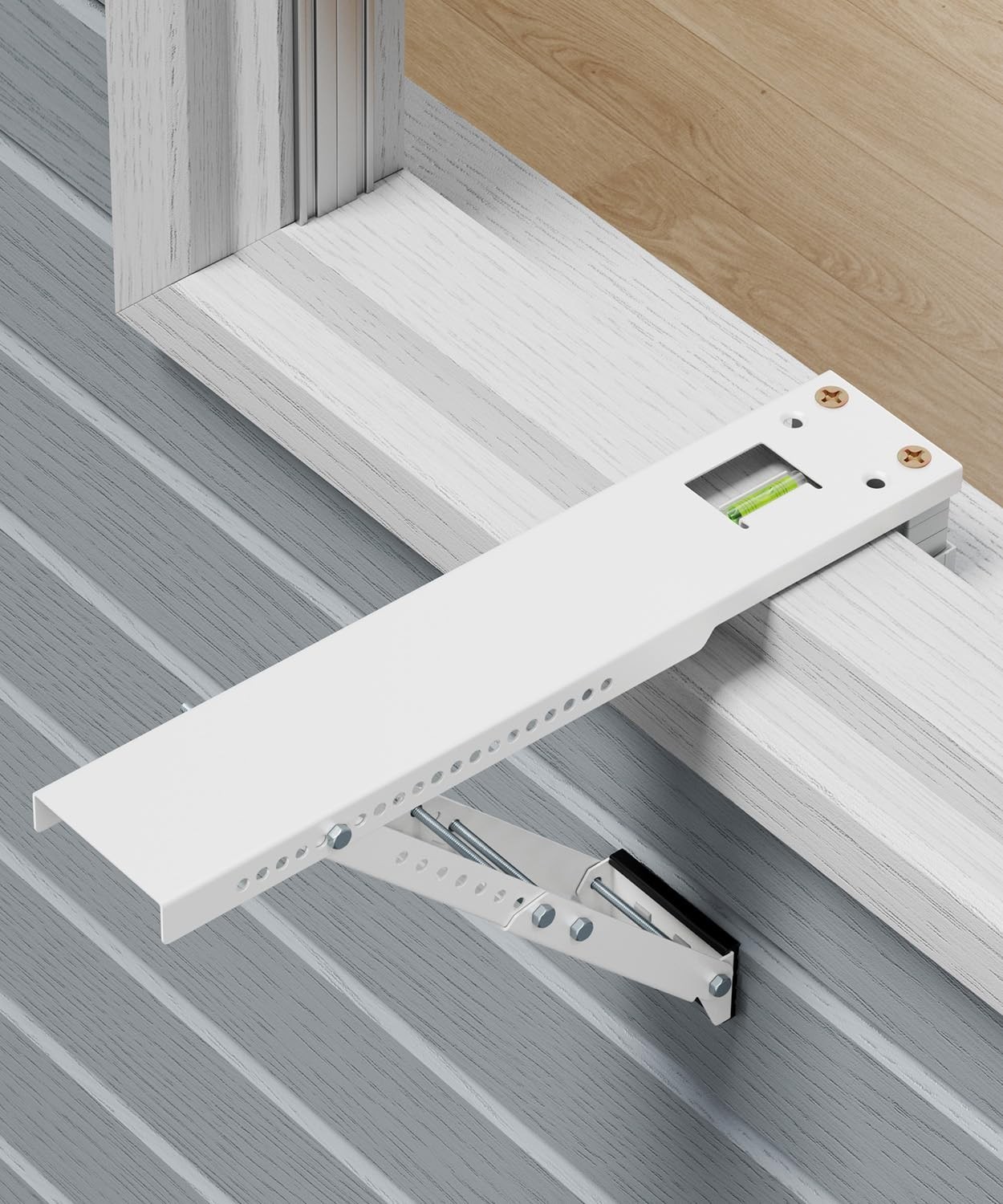 Heavy Duty Window AC Support Bracket, Universal Fit for 12,000-24,000 BTU Units,