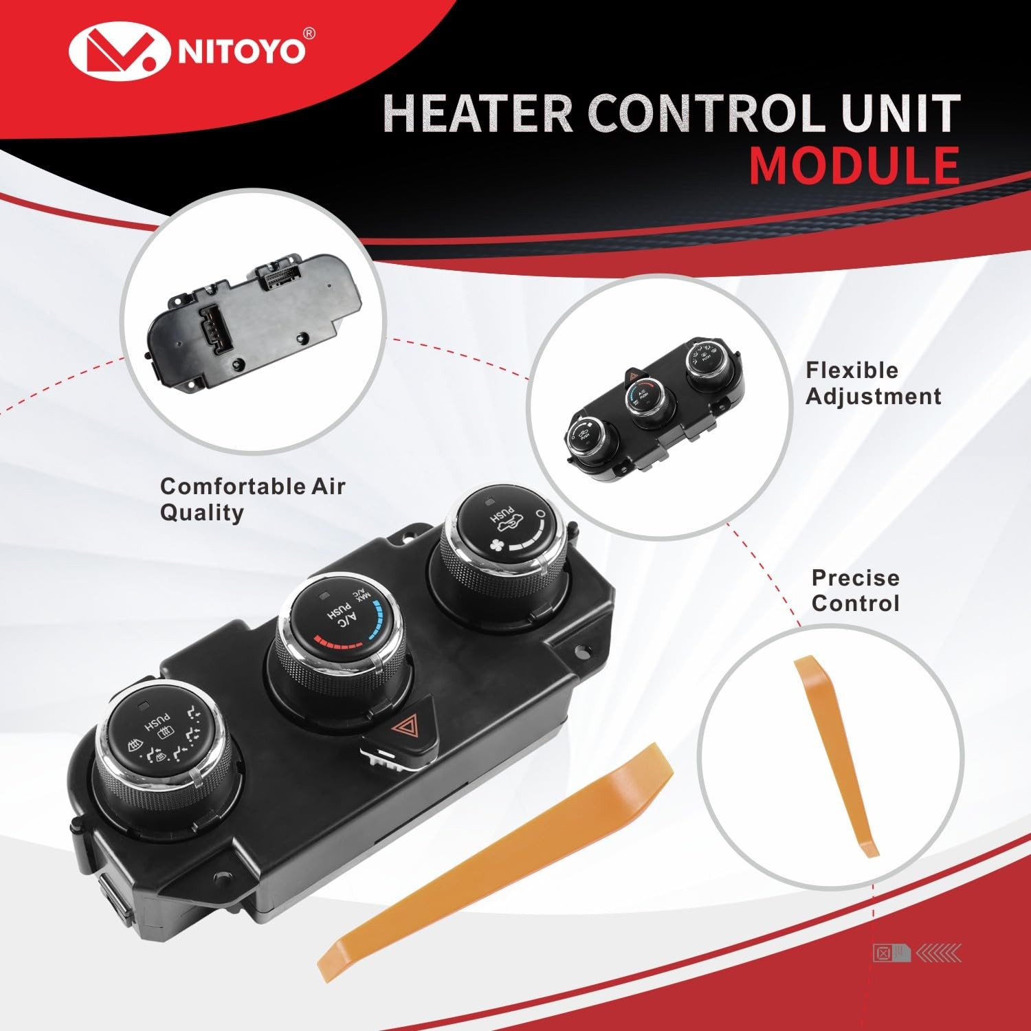 68268189AA AC Heater Climate Control Unit Module Heat Defrost Compatible with