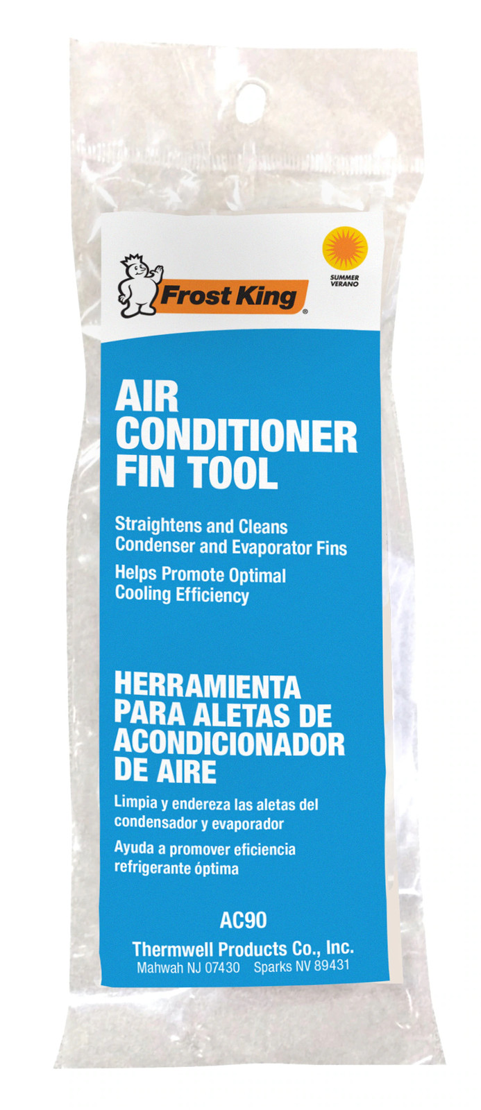 AC Fin Comb Cleaner Tool Adjustable Condenser Evaporator Coil Straightener 6in