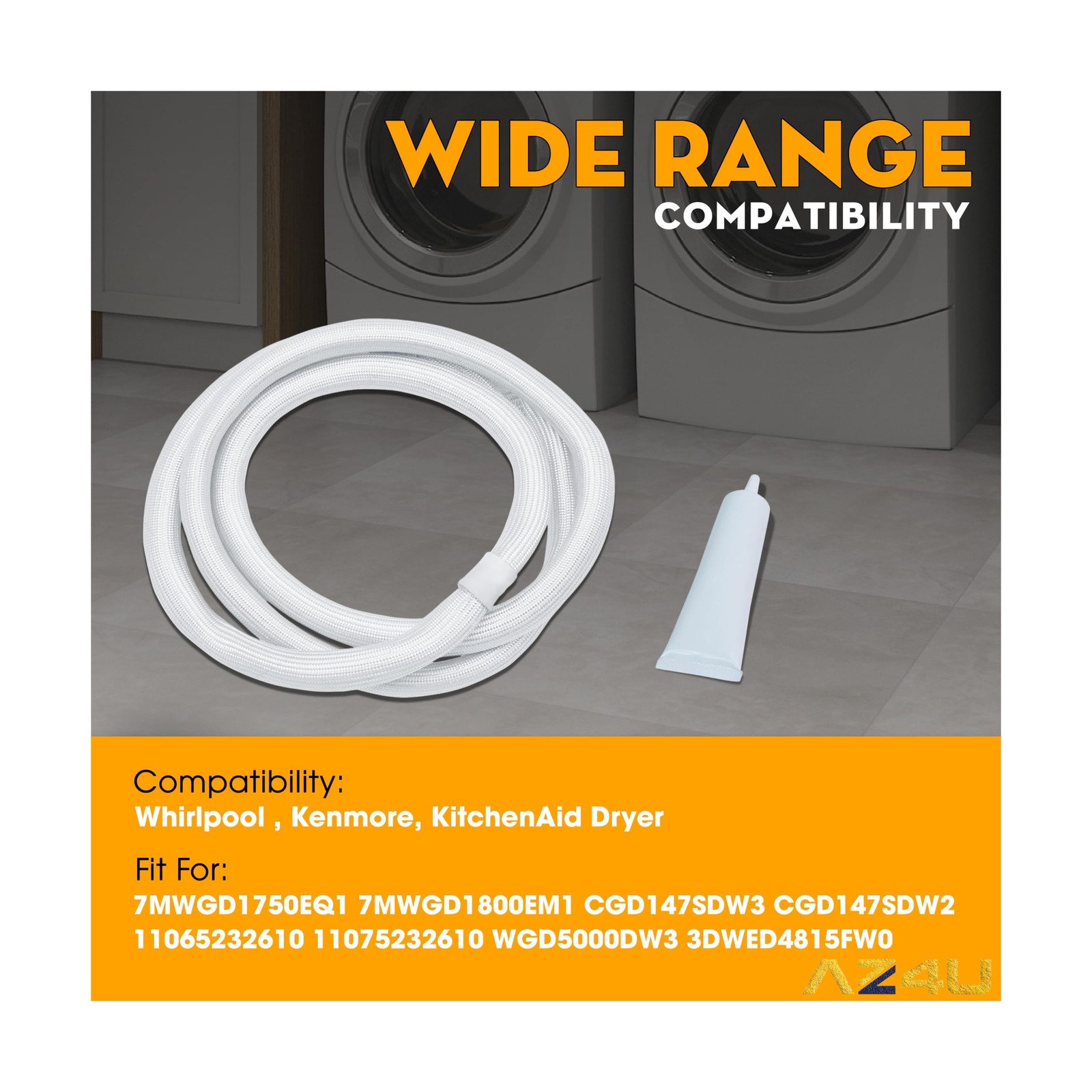 W10906683 Dryer Door Seal Gasket Replaces 3390731 692494 W10389… FAST USA SHIP
