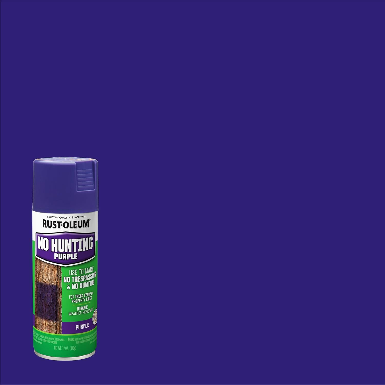 No Hunting Purple Spray Paint – 12 Oz High-Visibility Boundary Marker