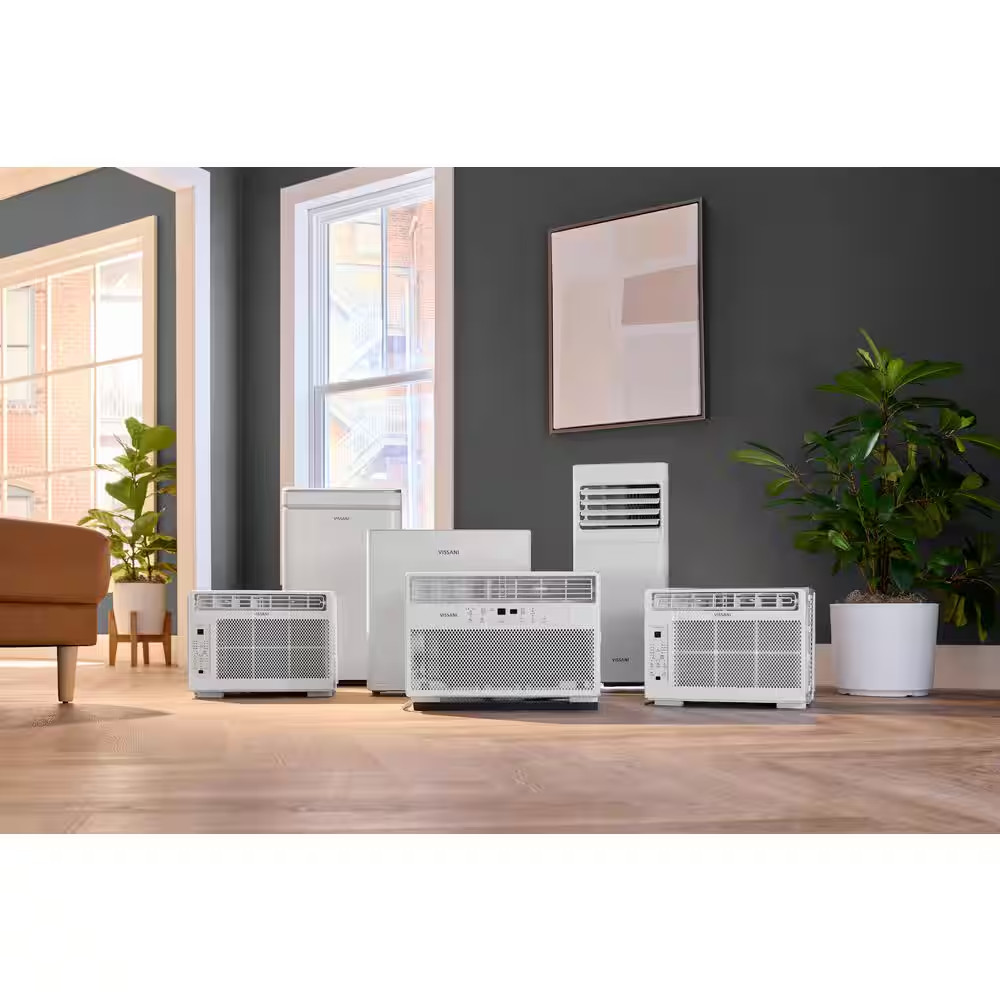 6,000 BTU 115-Volt Window Air Conditioner Cools 250 Sq. Ft. with Remote, Dehumid