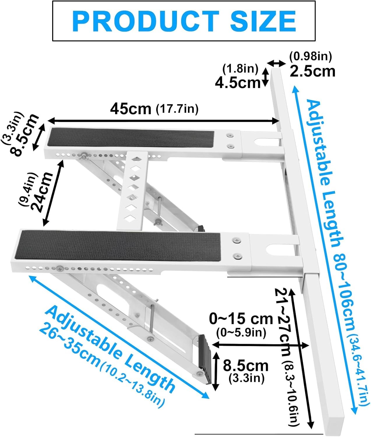 Universal Window Air Conditioner Support Bracket No Drilling Heavy Duty AC