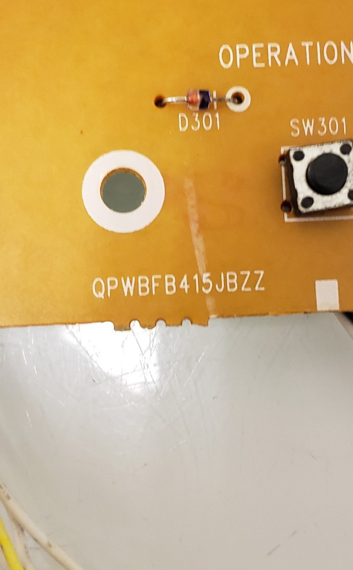 QPEBFB415JBZZ FSGY-A197JBKZ LED305 OEM Control panel of Sharp wall unit