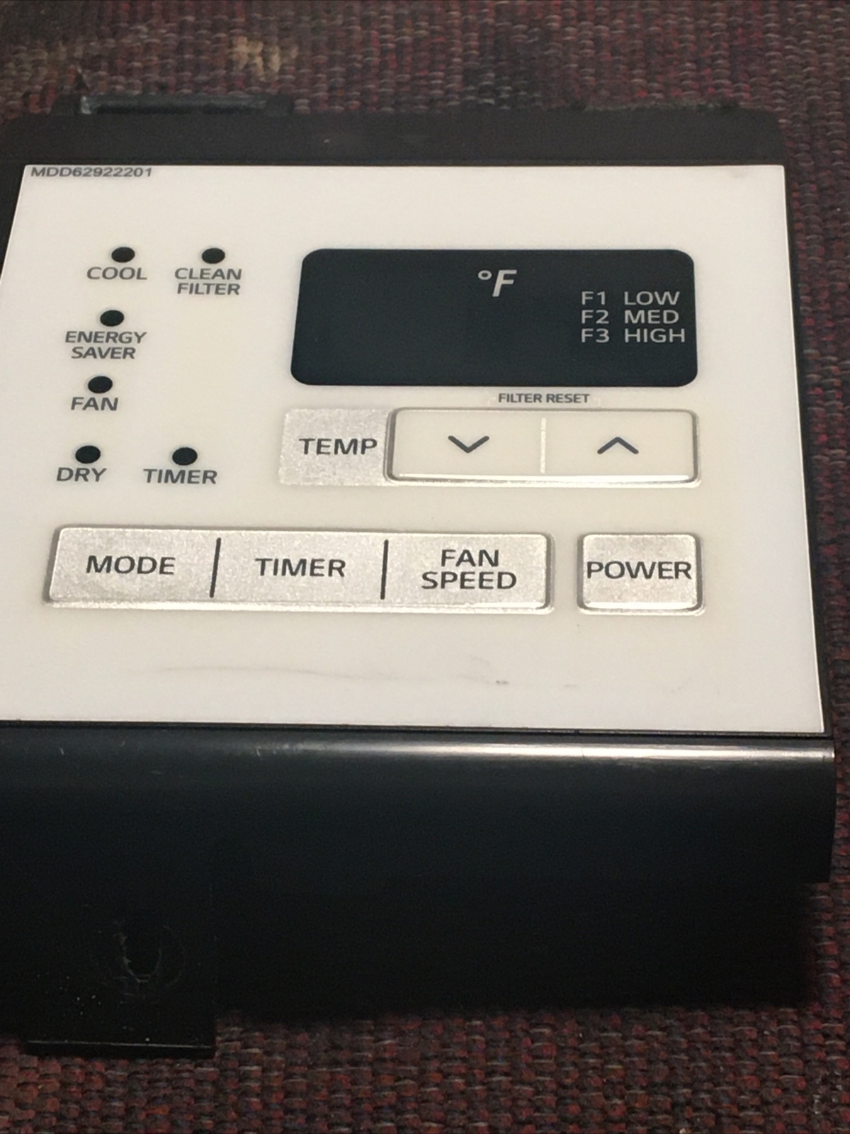 GE ac model: LW6017R Control Panel (MGC 646395) ( No Board)