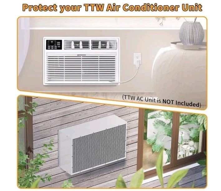 Durable Air Conditioner Wall Sleeve 26&Prime; AC Wall Sleeve w/ Mesh Vent/Drain Hole
