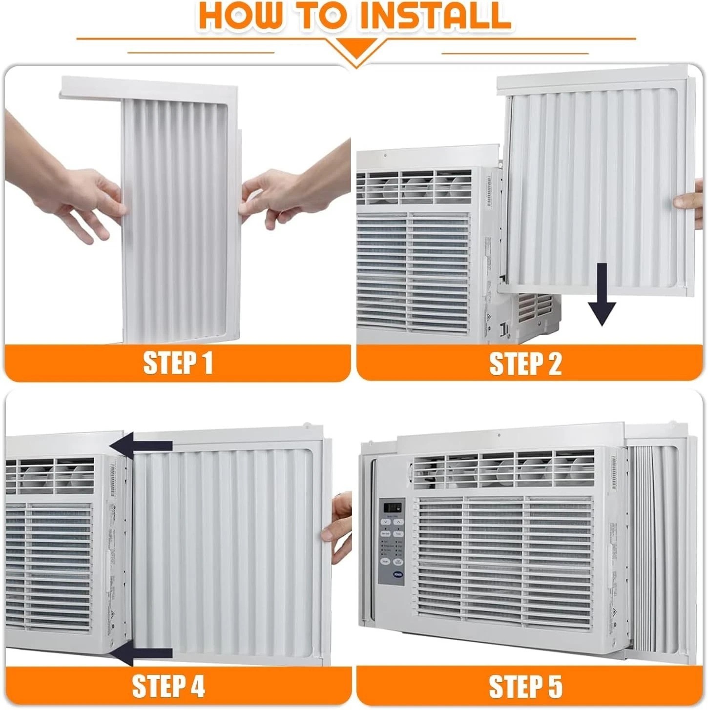 Window Air Conditioner Side Panel Frame Kit Compatible With 5000 Btu Units