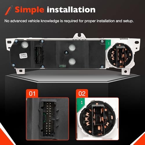 599-268 Climate Control Module A/C Heater Air Conditioning Panel 1998-2000