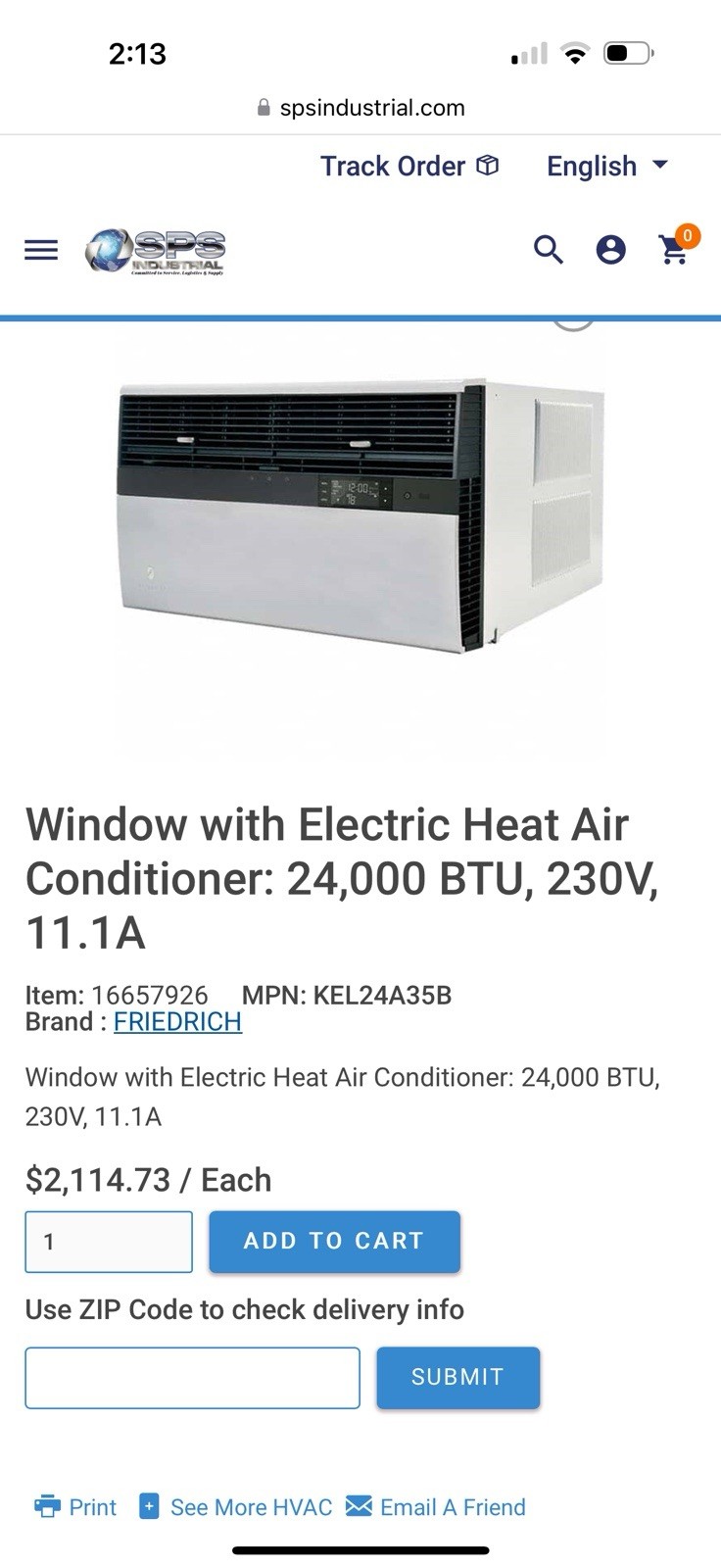 Friedrich Commercial Air Conditioner