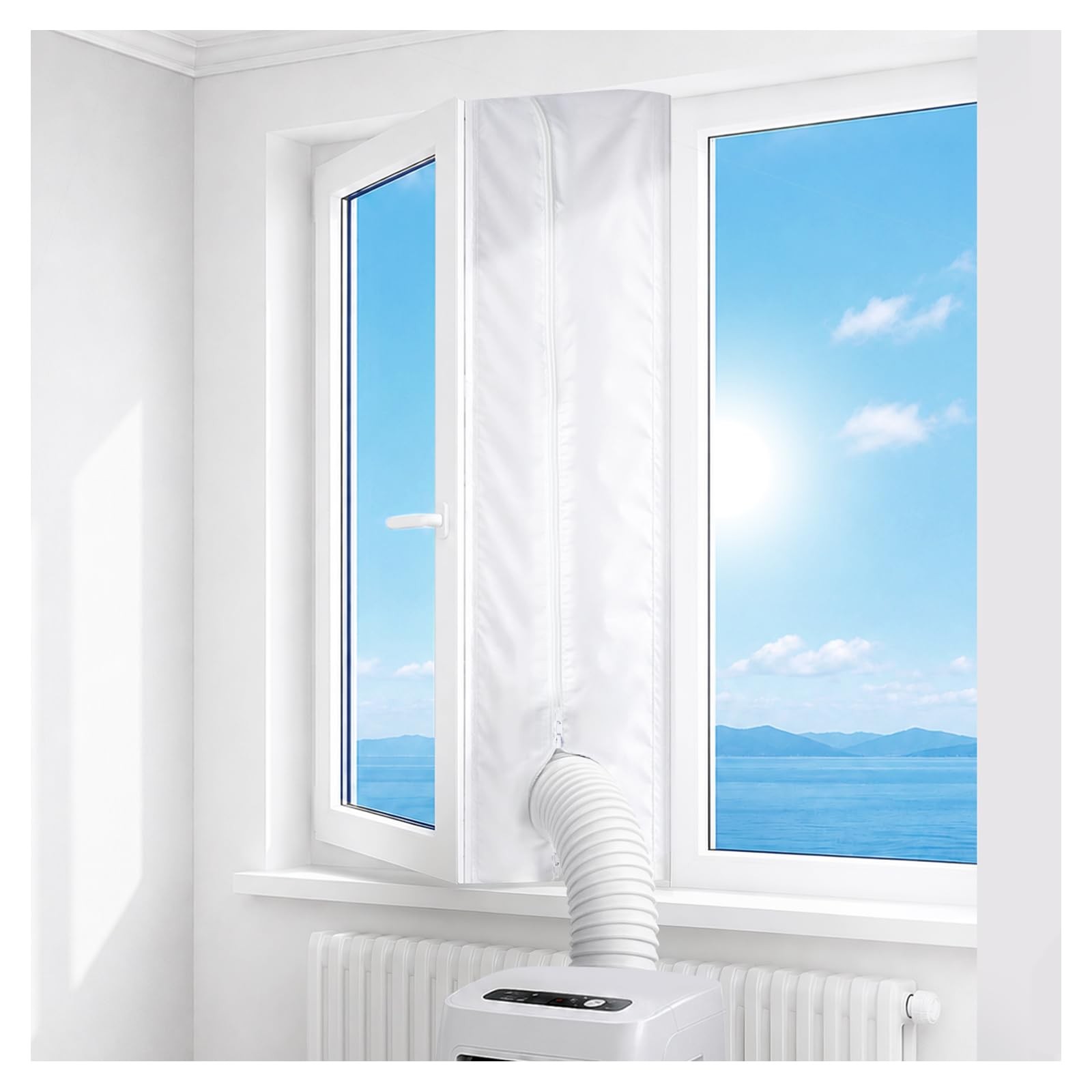 Gruntbear Portable Air Conditioner Window Seal Kit for Casement 400CM/157” | Cas