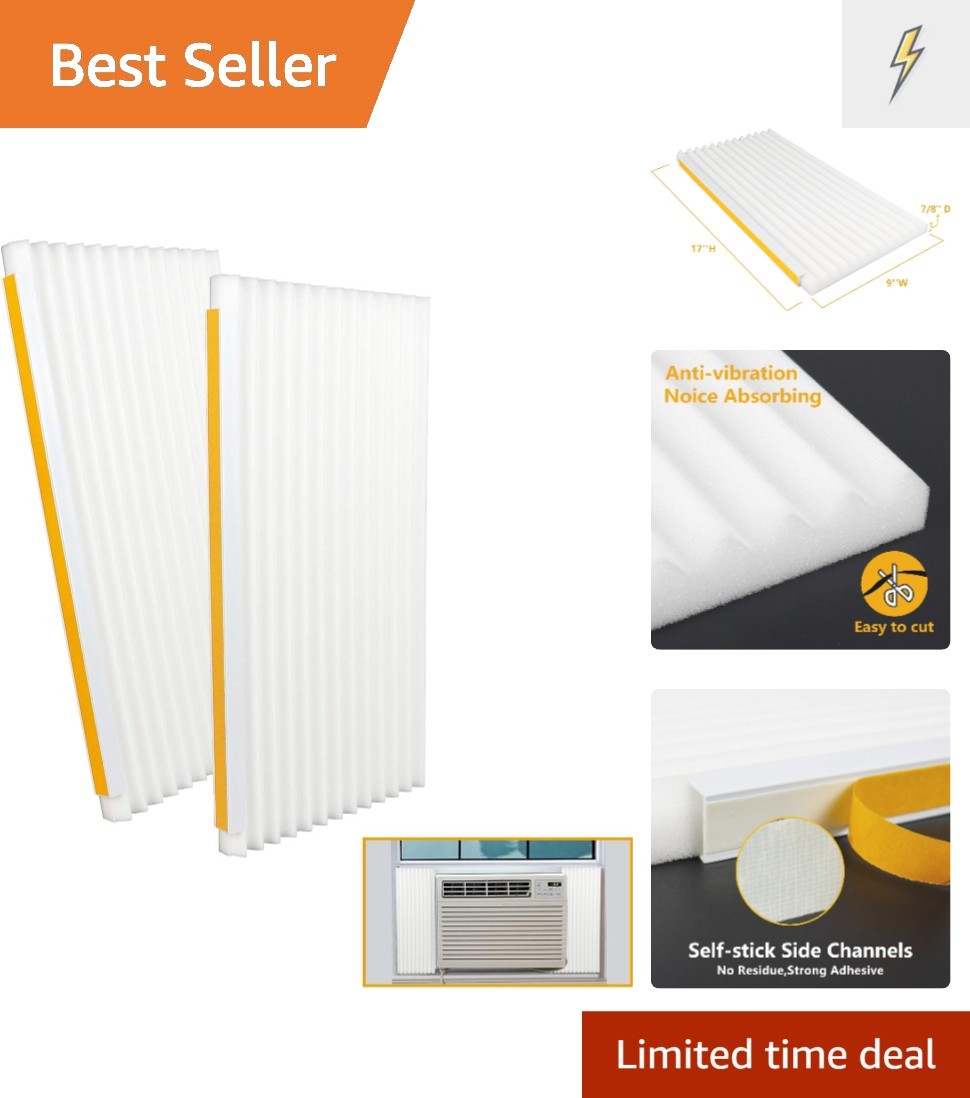 Durable Foam Insulation Panels for Air Conditioners – 2 Pack, Weather-Resistant