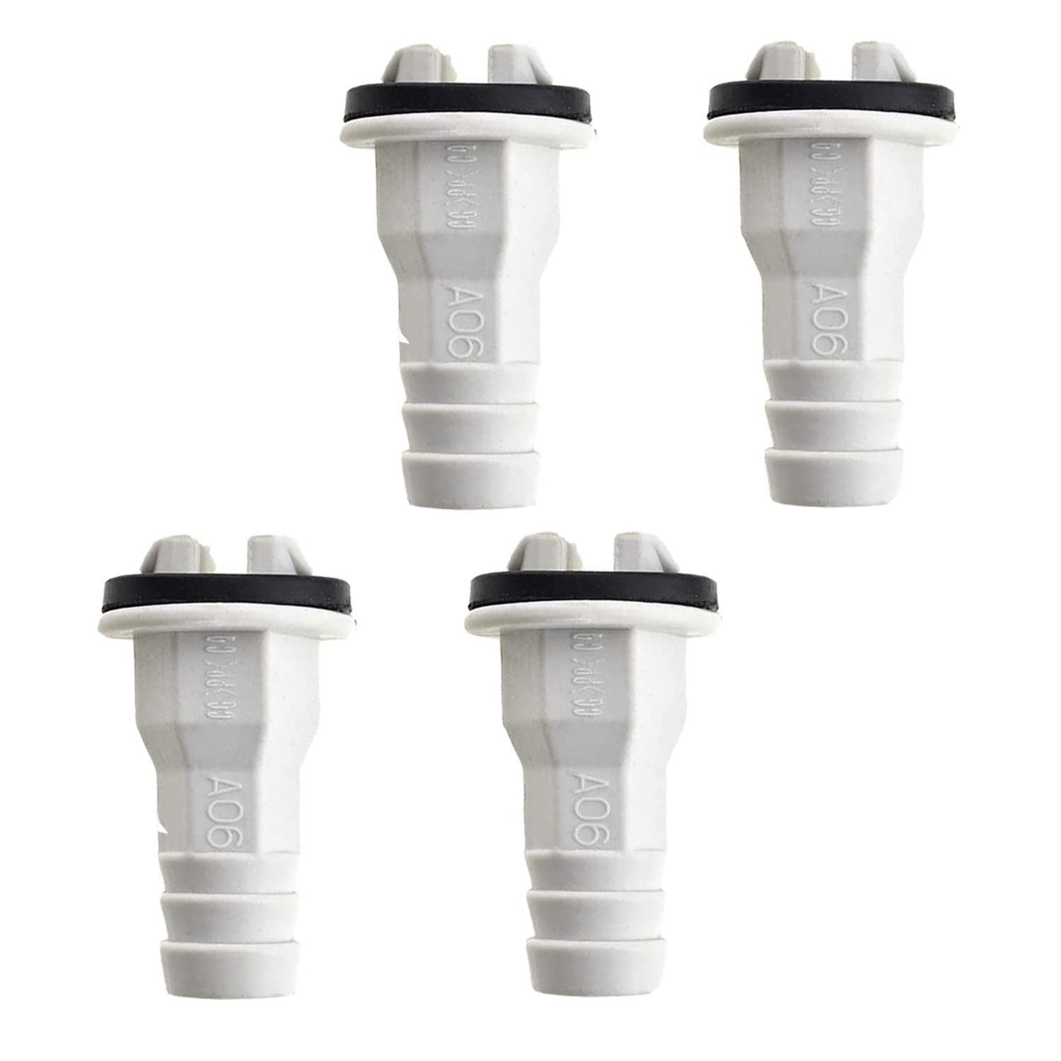 4Pcs 0.6 Inch 15mm Air Conditioner Drain Hose Connector Straight Fitting Wind…