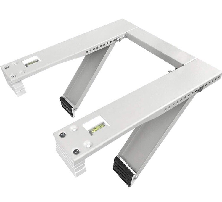 Qualward Air Conditioner Bracket Window AC Support Brackets Heavy Duty w/ 2 Arms