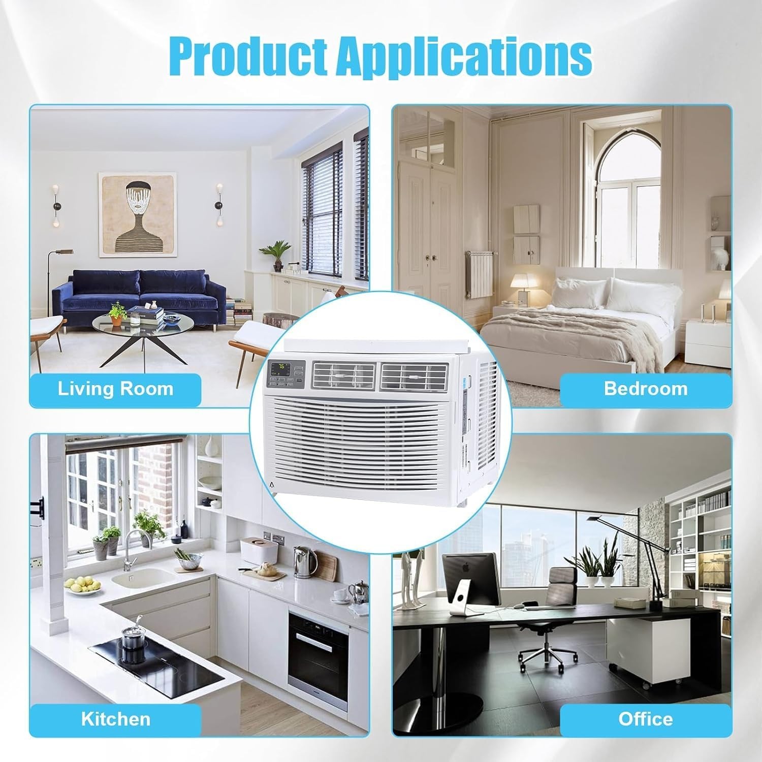 🔝12000 BTU Window Air Conditioner up to 550 Sq. Ft Remote Mounting Kit AC Unit