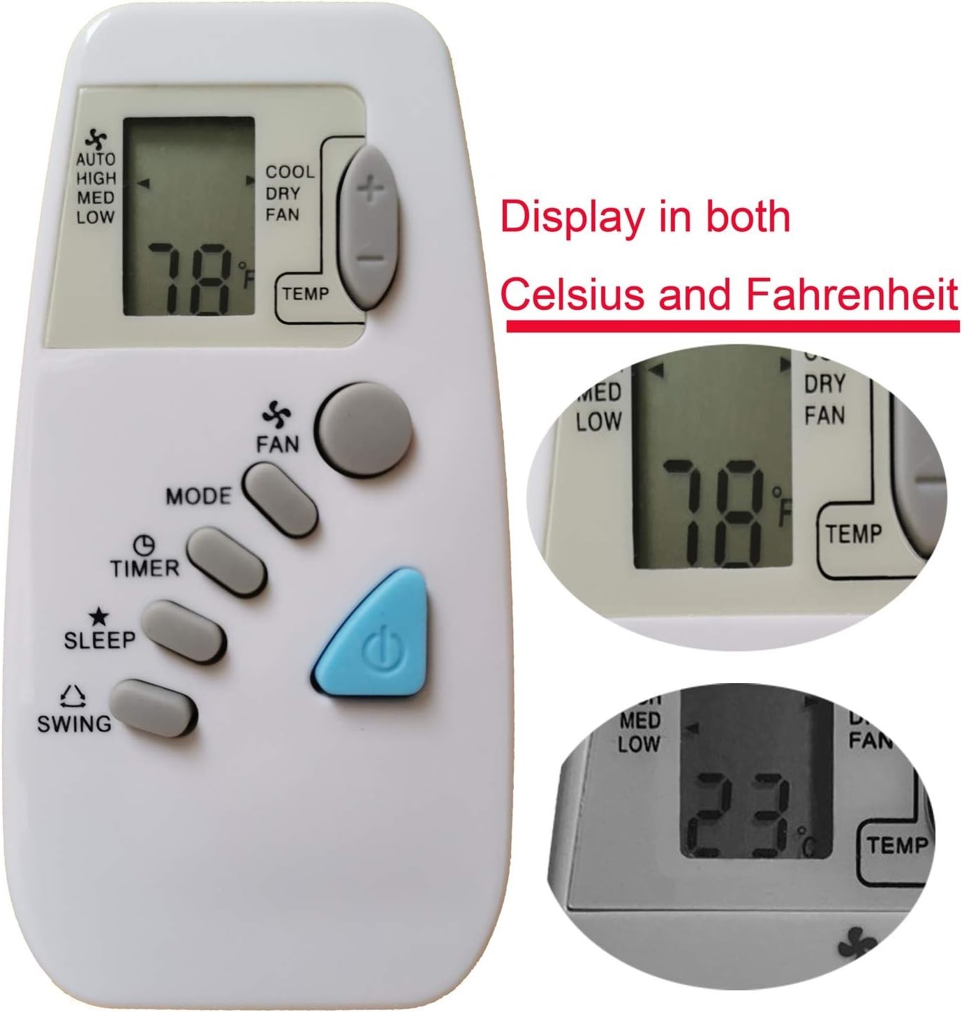 Replacment for Goodman Air Conditioner Remote Control Model Number HG31ES