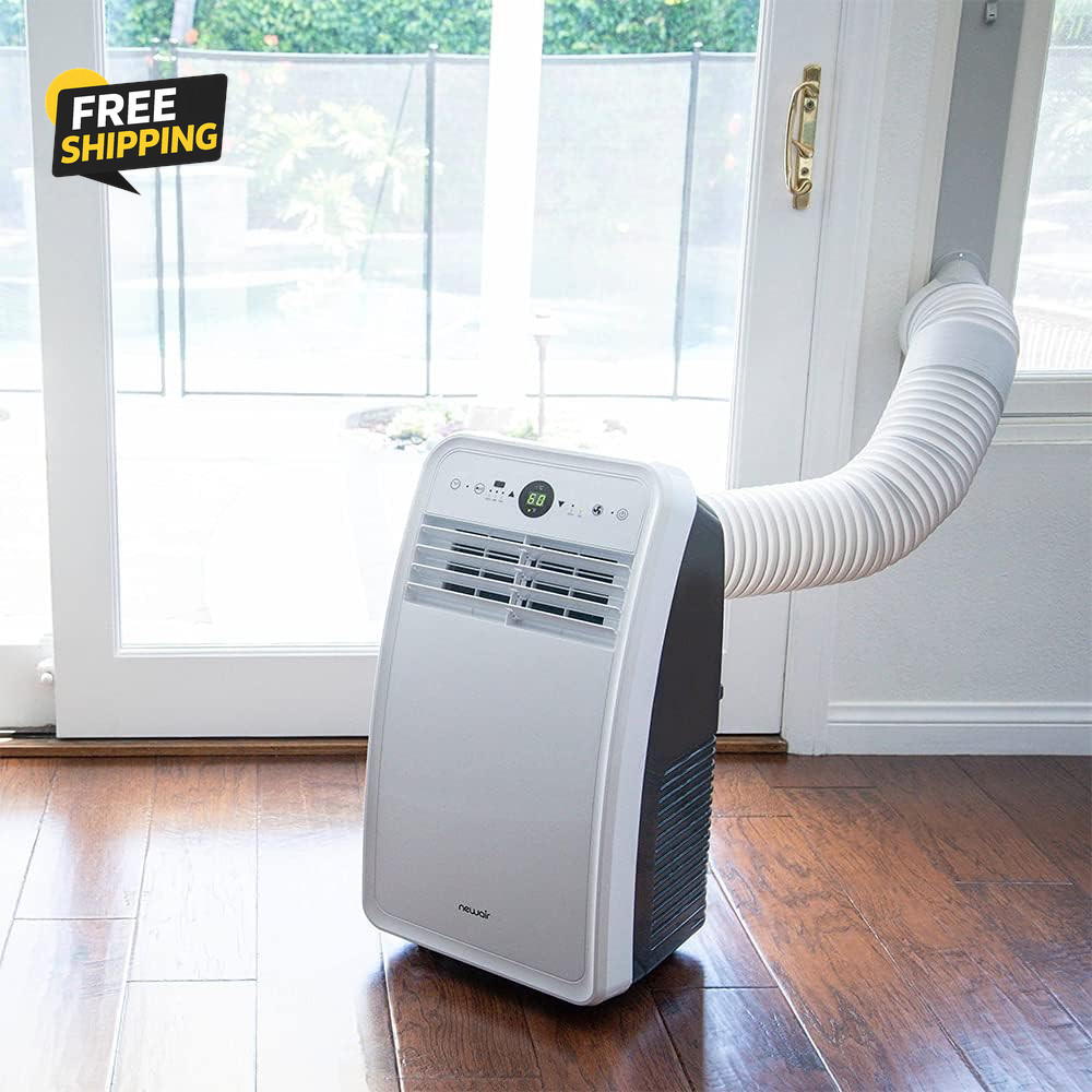 Portable AC Window Vent Kit 5.9&Prime; Exhaust Hose 59&Prime; Adjustable Window Seal Kit