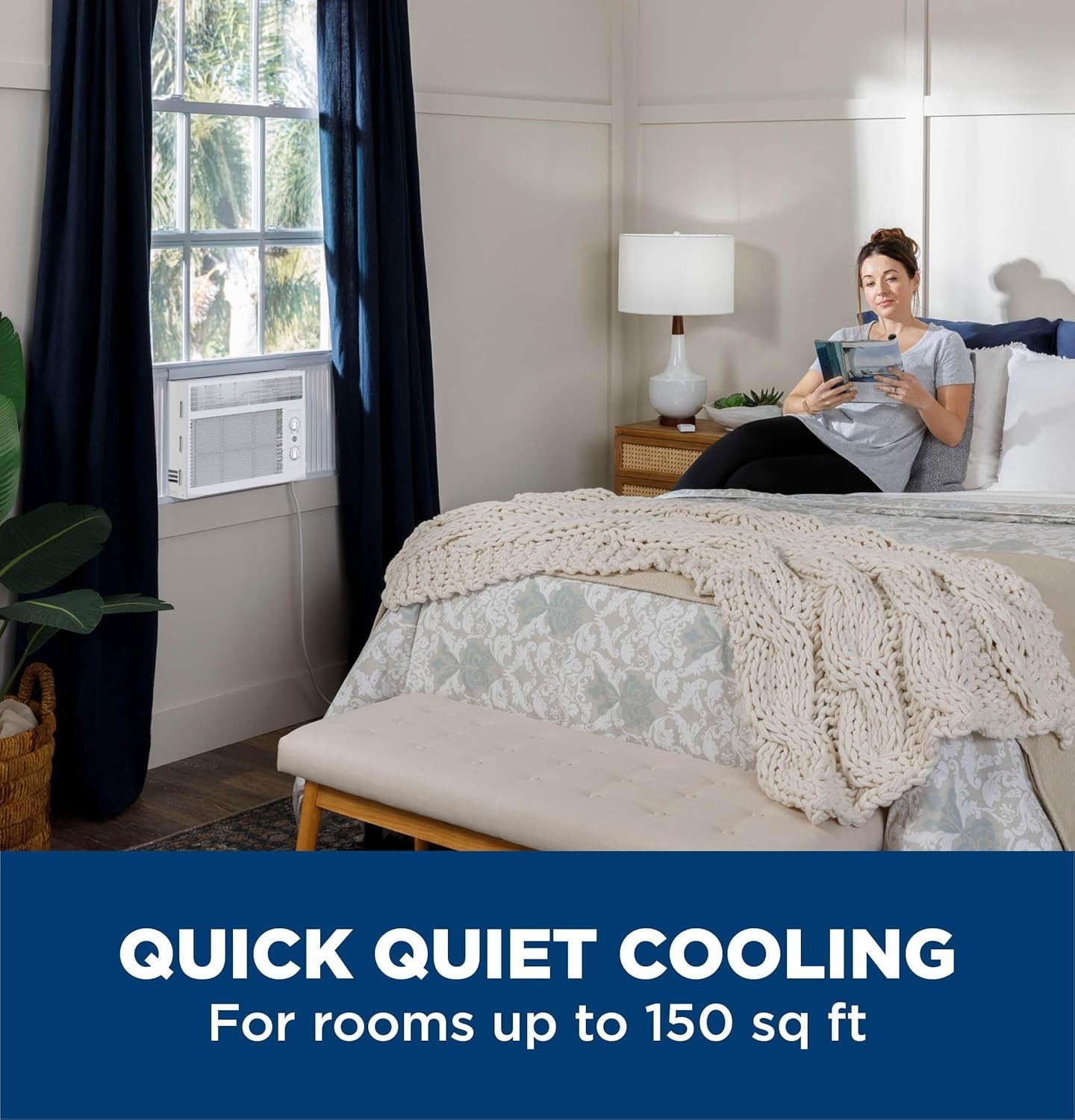 5000 BTU Window AC Unit | Manual Controls | Small Room Cooling | 115V